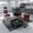 B-Black, variant on Demi Bonn Mobile Automotive Repair Creeper with 360° Swivel Wheels, Divided Storage Compartments & Built-in Tool Magnets, PVC & PP Workshop Rolling Cart, Black