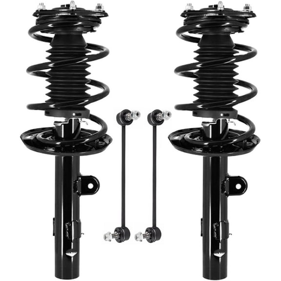 Detroit Axle - 2.0L Front Struts Sway Bars for 2018-2022 Honda Accord 2 Struts with Coil Spring Assembly 2 Sway Bar Links 2019 2020 2021 Suspension Replacement
