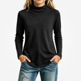 thumbnail image 2 of WAVSUF Girls Mock Turtleneck Undershirt, Soft Comfort Long Sleeve Knitted Soft Winter Warm Casual Daily Top 4, 2 of 6