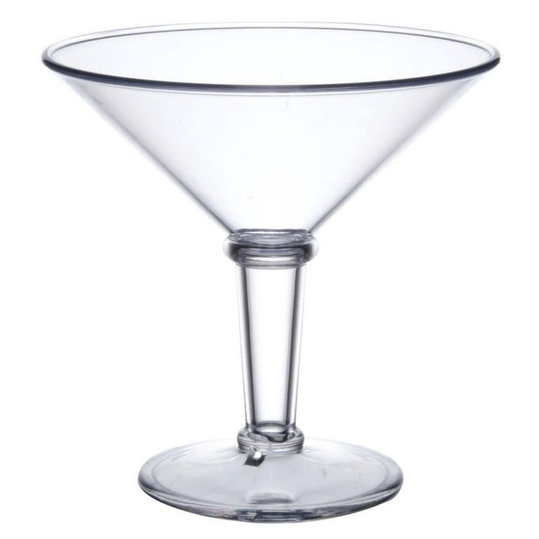 Shatterproof Jumbo Martini Cocktail Glass, BPA Free, 48