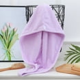 thumbnail image 4 of 3Pack Microfiber Hair Towel Wrap Absorbent, Fast Drying Hair Turban Soft, No Frizz Hair Wrap Towels-blue+purple+grey, 4 of 5