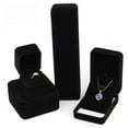 thumbnail image 1 of Caja para pulsera de gamuza negra, caja para collar, caja para colgante, caja para anillo, caja para joyería, caja para regalo, caja de embalaje, 1 of 5