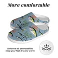 thumbnail image 6 of Daiia Various Wild Sea Fish Print Women’s Fuzzy Slippers Memory Foam Lightweight House Shoes Cozy Loafer Flannel House Shoes-46/47, 6 of 7