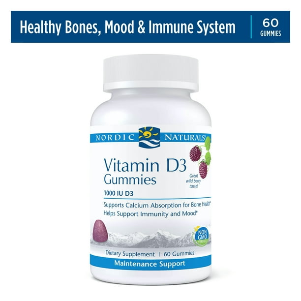 Nordic Naturals Pro Vitamin D3 Gummies, 1000 IU