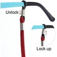 thumbnail image 4 of Ludlz 3PCS Faux Leather Adjustable Eyeglass Straps for Men and Women's,Anti-Slip Eyeglass Chains Lanyard,for Most Sunglasses,Daily Glasses,Sports and Outdoor Activities, 4 of 6