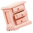 thumbnail image 4 of Cabinet Dollhouse Miniature Furniture Model Wooden Rectangular Bedside Cabinet Photography Props 1Pack, 4 of 4