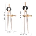 thumbnail image 2 of WEUVEB 2Pcs Compass Tool Carbon Steel Sewing Handmade Tools Assorted Color for Crafting Projects, 2 of 8