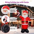 thumbnail image 4 of vidaXL Inflatable Santa Claus Multicolor Polyester 8 ft, 4 of 4