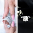 thumbnail image 4 of Rosec Jewels IGI Certified Lab Grown Diamond Solitaire Engagement Ring - 3 Carat - E-VS1 Quality - with Jewelry Box, 18K White Gold, US 7.50, 4 of 8
