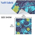thumbnail image 5 of GZHJMY Set of 1 Beautiful Tropical Plants Palm Leaves Flowers Satin Napkin Square 20 Inches Table Napkins Soft Smooth Decorative Napkins for Wedding Banquet Party Decoration, 5 of 6
