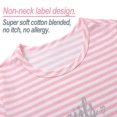 thumbnail image 2 of 2-Piece Girls Pajama Set for Summer Stripe & Glittering Pjs  Size 6-16, 2 of 6
