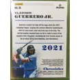 thumbnail image 4 of VLADIMIR GUERRERO JR SP CARD 2021 Chronicles LEGACY Vladimir Guerrero Jr. # /100, 4 of 12