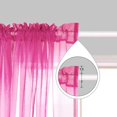 thumbnail image 4 of 2 Panels Girls Room Decoration Color Gradient Sheer Curtains for Bedroom, Rod Pocket Drapes Multi Colored Curtains Window Decor for Living Room Bedroom, 4 of 6