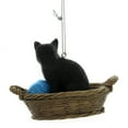 thumbnail image 2 of Holiday Ornaments CAT BASKET Polyresin Yarn Kitten Feline 121229 Blue, 2 of 2