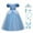 Blue, variant on IBTOM CASTLE Girls Princess Dress Halloween Cosplay Fancy Dress up Christmas Birthday Party Long Maxi Puffy Dresses with Accessories 7PCS Outfits