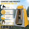 thumbnail image 3 of Portable Camping Shower Tent, Pop Up Privacy Tent, Outdoor Changing Room Toilet Tent Waterproof Privacy Shelter for Camping, Beach, Hiking, Fishing, 3 of 8
