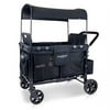 Wonderfold W4 Quad Baby Stroller Wagon with UV Protected Canopy, Gray