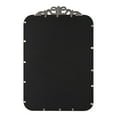 thumbnail image 4 of Kate and Laurel Laubry Vintage Metal Rounded Rectangle Mirror, 20 x 30, Silver, Traditional Antique Ornate Round Rectangular Mirror with Detailed Crown Accent and Slim Frame, 4 of 7