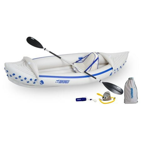 Sea Eagle SE330 Inflatable Pro Solo Sport Kayak (Best Sea Kayak For Larger Paddler)