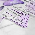 thumbnail image 4 of LHSHID Personalized Name Blanket Love Letter to My Daughter from Mom & Dad I Love You I Will Always Be There to Support You Soft Warm Bed Blanket Gift, 4 of 5