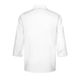 thumbnail image 2 of DPOIS Unisex Chef Coat Kitchen Work Uniform Cook Jacket for Men Women White Long Sleeve XL, 2 of 7