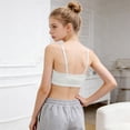 thumbnail image 6 of GXWEA Teen Sports Bra Girls Training Bras 10-12 Years Old Girl Sport Cami Bras Cotton For Teens Girls Training Bras With Adjustable Straps Fixed Pads, 6 of 8