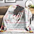 thumbnail image 2 of 50th Birthday Gifts for Women,Gifts for 50 Year Old Woman,50th Birthday Gift Ideas,mom Birthday Gifts,Happy 50th Birthday Decorations for Her Wife Sister,Best Friend Birthday Gifts,Soft Throw Blanket, 2 of 5