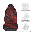 thumbnail image 4 of Balery Red Dragon On Black Funda de Asiento para Auto con Diseño - Cubierta Frontal Suave y Transpirable con Protector Antideslizante- 1 Unidad, 4 of 5