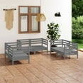 thumbnail image 1 of vidaXL 6 Piece Garden Lounge Set Grey Solid Pinewood, 1 of 4