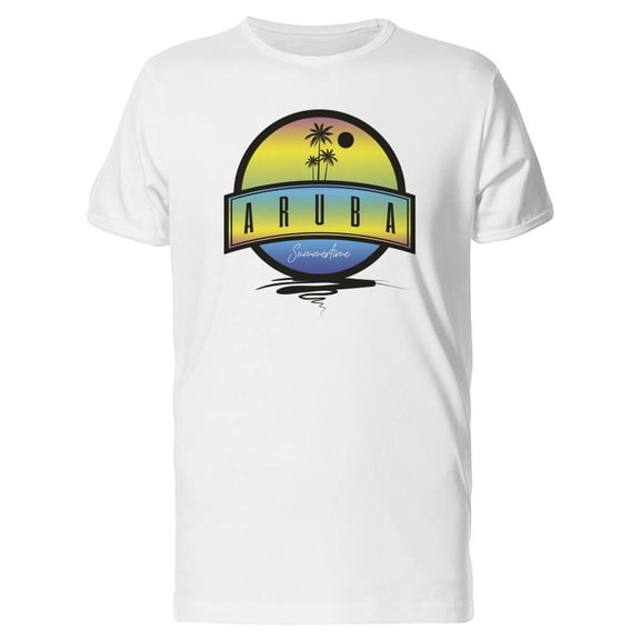 Aruba Summertime Logo T-Shirt Men -Image by Shutterstock, Male XX-Large