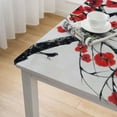 thumbnail image 5 of BANET  Japanese Cherry Tree Printed Square Tablecloth Polyester Waterproof Table Cover Washable Decor Table Cloth for Dining Room Party white, 5 of 8
