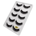 thumbnail image 2 of Fiudx 5 Pares de Pestañas Postizas Gruesas Naturales, Extensiones de Maquillaje, 2 of 6