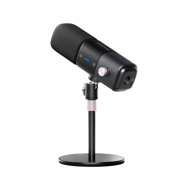 NearStream XLR/USB Dynamic Microphone with Noise Canceling/Volume Control/Headphone Jack/Mute, Podcast Microphone for PC/Audio In
