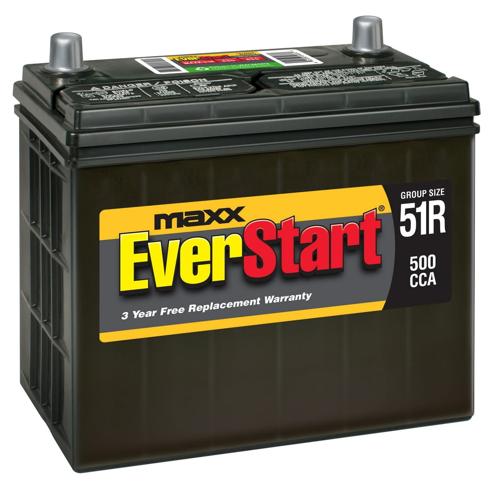 EverStart Maxx Lead Acid Automotive Battery, Group Size 51R (12 Volt