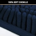 thumbnail image 3 of Navy Bath Mat for Bathroom, Microfiber Bath Rugs Chenille Floor Mat Ultra Soft Washable Bathroom Dry Fast Water Absorbent Bedroom Area Rugs, 24 x 42 - Inch, 3 of 6