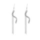 thumbnail image 1 of Cristal Rhinestone De Pendientes De Diamante Lineal Hugo pendientes borla de largo, 1 of 10