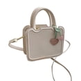 thumbnail image 2 of Bolso de mano para mujer, bolso de mano de gran capacidad con correa ajustable, bonito bolso de mano de piel sintética para compras diarias, 2 of 8