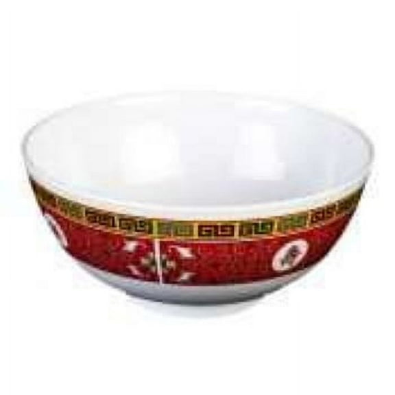 Thunder Group 12-Pack Longevity Collection Rice Bowl, 8-Inch Diameter, Red