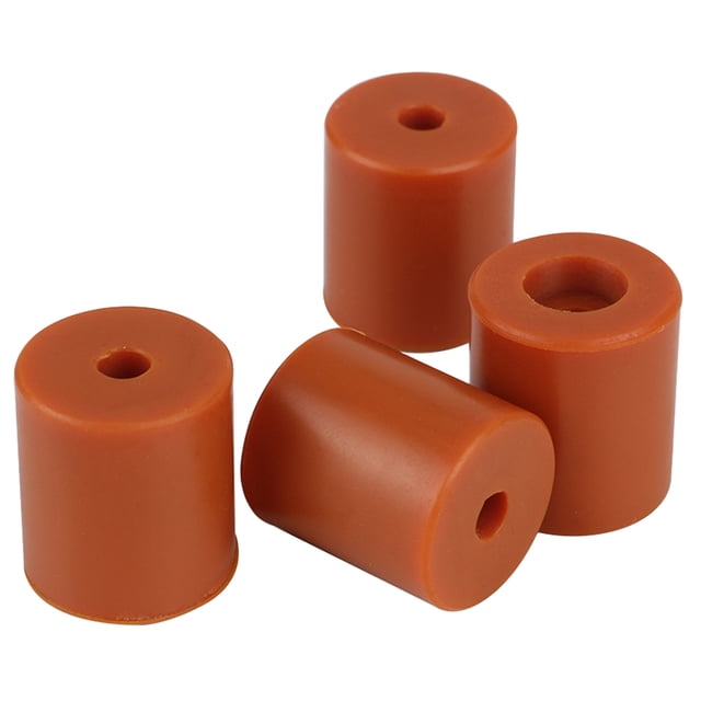 Shisuyan 4pcs 16mm Non-stick Silicone Hot Bed Leveling Column High Temperature Solid Spacer Platform Leveler for 3D Printer (Orange)