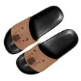 thumbnail image 2 of Psesaysky Brown Slide Sandals for Men Boys Anti-Slip Wear-Resistant Cartoon Beach Sandals House Shower Shoes Size 5-14, 2 of 4