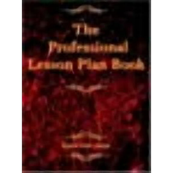 The Professional Lesson Plan Book (Paperback)