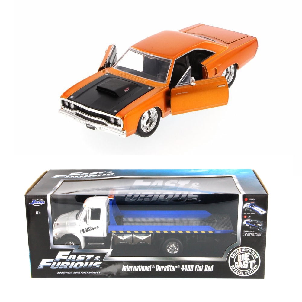 Fast & Furious Diecast Package Flat Bed Tow Truck w/Fast & Furious