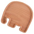 thumbnail image 3 of Shisuyan Elephant Shape Solid Wood Appetizer Plate Chocolate 1PC 8.4*8in, 3 of 9