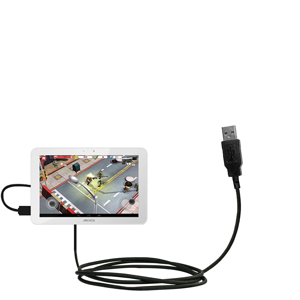 Classic Straight USB Cable suitable for the Vivitar Camelio with Power Hot Sync and Charge Capabilities Uses Gomadic TipExchange Technology 