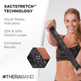 thumbnail image 4 of THERABAND Kinesiology Tape, Black/White, 1 Roll, with XactStretch Indicators, Long-Lasting Athletic Support for Shoulder & Knee, Latex-Free Sports Tape, Water Resistant, Cut-to-Length, 4 of 8