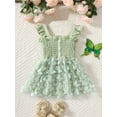 thumbnail image 2 of Bagilaanoe Toddler Baby Girl Summer Dress 3D Butterfly Sleeveless A-line Princess Dresses 1T 2T 3T 4T 5T 6T Kid Patchwork Tulle Skirt, 2 of 9