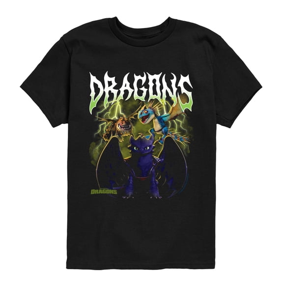How to Train Your Dragon - Dragons Metal - Youth Boys Short Sleeve Graphic T-Shirt