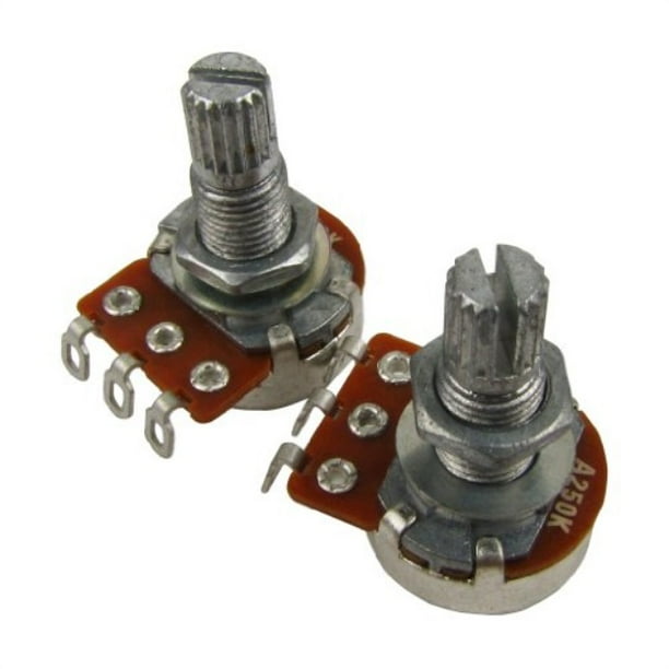 musiclily 250k mini split shaft audio pot guitar long potentiometers