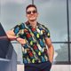 thumbnail image 4 of Balery Parrot Camisa Polo de Hombre con Estampado, de Manga Corta y Tejido Medio, Camisa Tipo Golf Polo-4X-Large, 4 of 6
