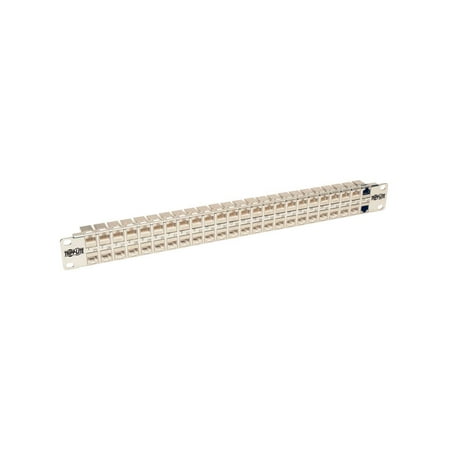 UPC: 0037332189998 | Tripp Lite 48-Port 1U Rack-Mount STP Shielded Cat6a Feedthrough Patch Panel RJ45 Ethernet N254-048-SH-6A